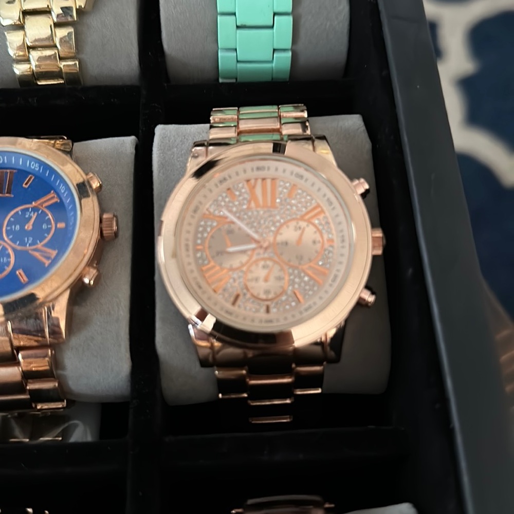 Rose gold watch